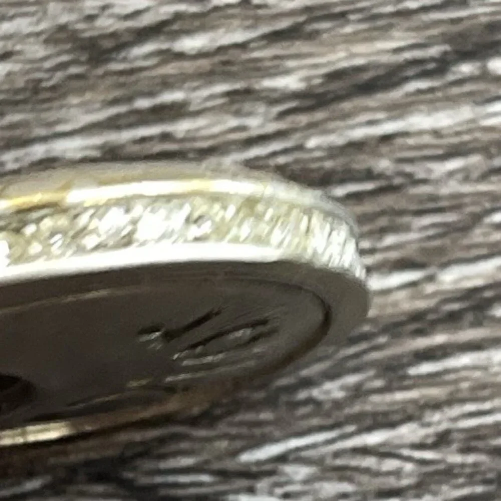 Vintage Christian Dior Women’s Silver/Gold Tone  Pendant White Stone - Picture 4 of 9